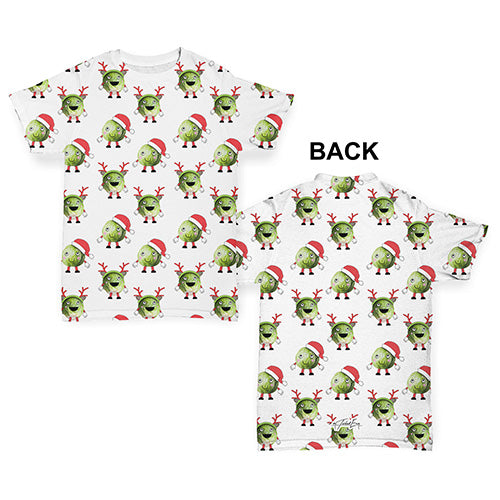 Christmas Sprouts Pattern Baby Toddler ALL-OVER PRINT Baby T-shirt
