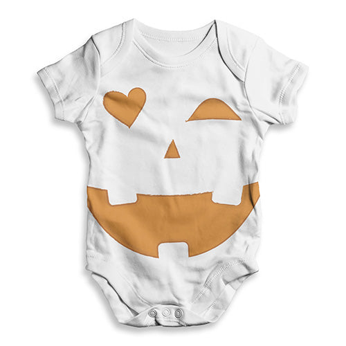 ALL-OVER PRINT Baby Bodysuit Big Pumpkin Alert Baby Unisex ALL-OVER PRINT Baby Grow Bodysuit 3 - 6 Months White