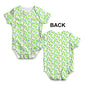 Limes Repeat Pattern Baby Unisex ALL-OVER PRINT Baby Grow Bodysuit