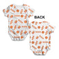 Baby Onesies Halloween Candy Pattern Baby Unisex ALL-OVER PRINT Baby Grow Bodysuit 6 - 12 Months White