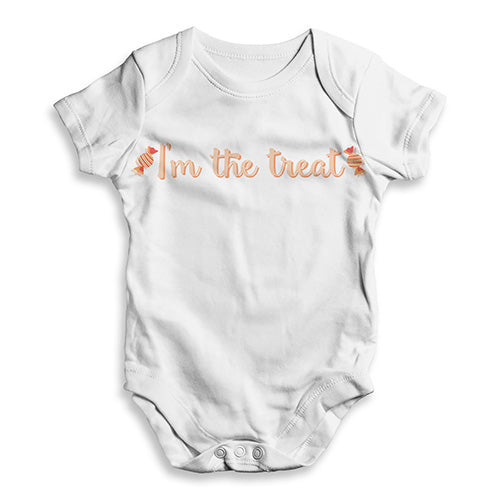 ALL-OVER PRINT Bodysuit Onesie I'm The Treat Candy Baby Unisex ALL-OVER PRINT Baby Grow Bodysuit 0 - 3 Months White