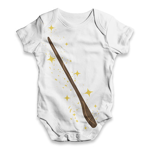 Baby Boy Clothes Witch Wand Baby Unisex ALL-OVER PRINT Baby Grow Bodysuit 18 - 24 Months White
