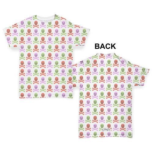 Skulls And Bones Pattern Baby Toddler ALL-OVER PRINT Baby T-shirt