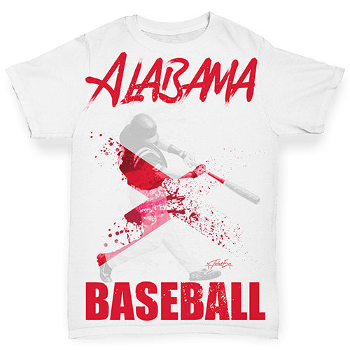 Alabama Baseball Splatter Baby Toddler ALL-OVER PRINT Baby T-shirt
