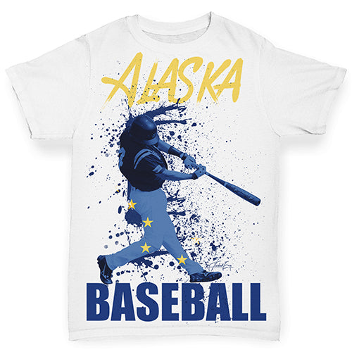 Alaska Baseball Splatter Baby Toddler ALL-OVER PRINT Baby T-shirt