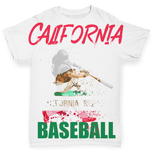California Baseball Splatter Baby Toddler ALL-OVER PRINT Baby T-shirt