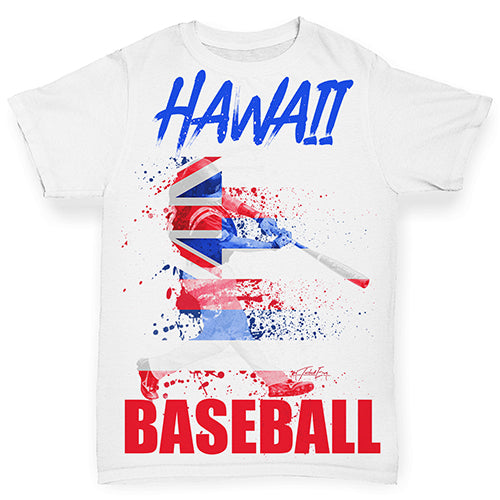 Hawaii Baseball Splatter Baby Toddler ALL-OVER PRINT Baby T-shirt