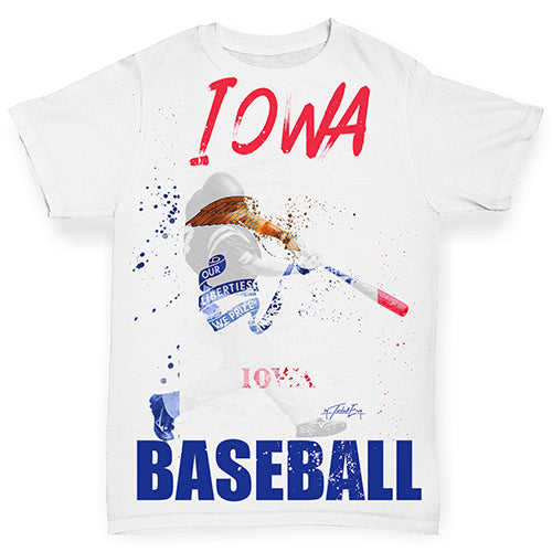 Iowa Baseball Splatter Baby Toddler ALL-OVER PRINT Baby T-shirt
