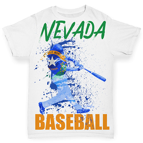 Nevada Baseball Splatter Baby Toddler ALL-OVER PRINT Baby T-shirt