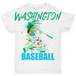 Washington Baseball Splatter Baby Toddler ALL-OVER PRINT Baby T-shirt