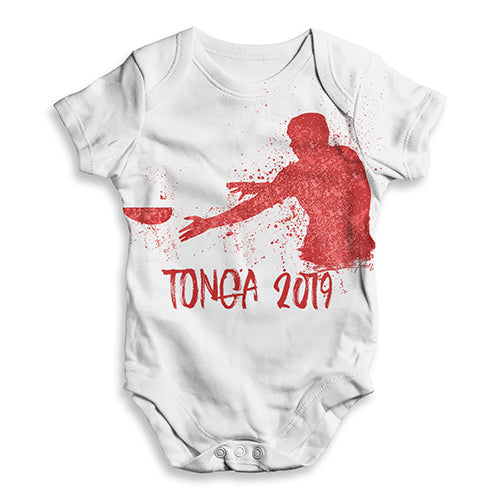 Funny Infant Baby Bodysuit Onesie Rugby Tonga 2019 Baby Unisex ALL-OVER PRINT Baby Grow Bodysuit 0 - 3 Months White