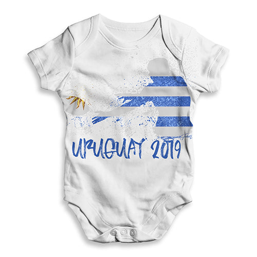 Funny Baby Clothes Rugby Uruguay 2019 Baby Unisex ALL-OVER PRINT Baby Grow Bodysuit 3 - 6 Months White