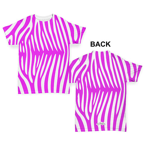 Pink Zebra Pattern Baby Toddler ALL-OVER PRINT Baby T-shirt