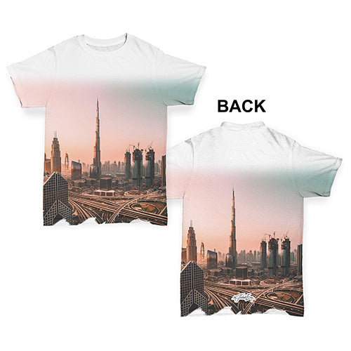 Dubai Skyline Sunset Baby Toddler ALL-OVER PRINT Baby T-shirt