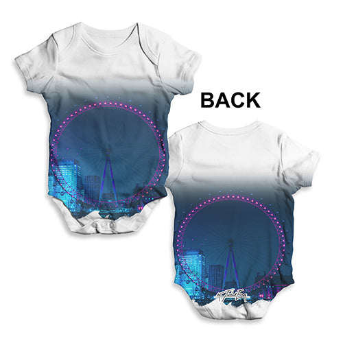 Baby Girl Clothes London Eye Skyline Baby Unisex ALL-OVER PRINT Baby Grow Bodysuit Newborn White