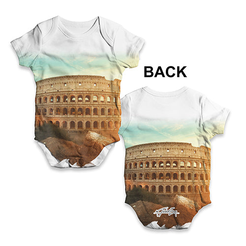 Funny Baby Bodysuits Colosseum Sunset Baby Unisex ALL-OVER PRINT Baby Grow Bodysuit 3-6 Months White