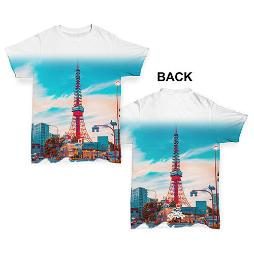 Tokyo Tower Skyline Baby Toddler ALL-OVER PRINT Baby T-shirt