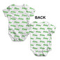 Funny Baby Clothes Friday Repeat Pattern Baby Unisex ALL-OVER PRINT Baby Grow Bodysuit Newborn White