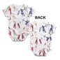 ALL-OVER PRINT Baby Bodysuit USA Archery Silhouette Baby Unisex ALL-OVER PRINT Baby Grow Bodysuit Newborn White