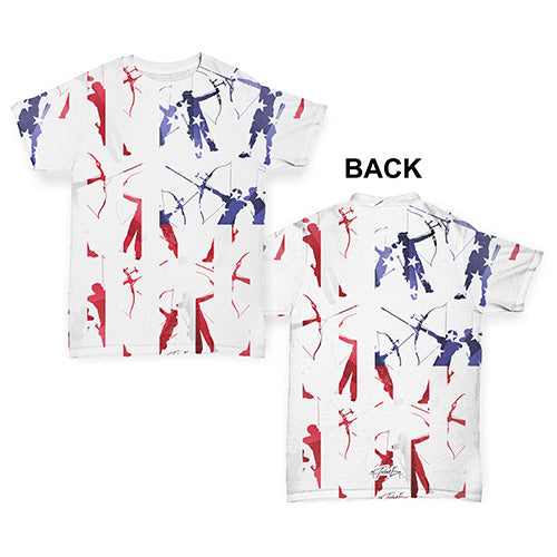 USA Archery Silhouette Baby Toddler ALL-OVER PRINT Baby T-shirt