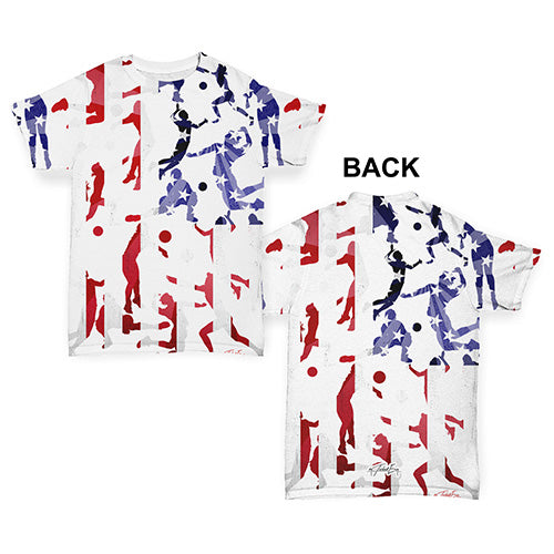 USA Volleyball Silhouette Baby Toddler ALL-OVER PRINT Baby T-shirt