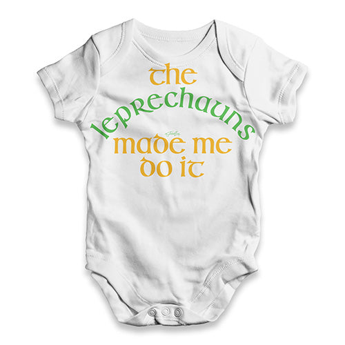 The Leprechauns Made Me Do It Baby Unisex ALL-OVER PRINT Baby Grow Bodysuit