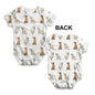 Funny Baby Bodysuits Golden Retrievers Pattern Baby Unisex ALL-OVER PRINT Baby Grow Bodysuit Newborn White