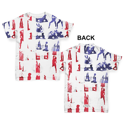 USA Synchronised Swimming Collage Baby Toddler ALL-OVER PRINT Baby T-shirt