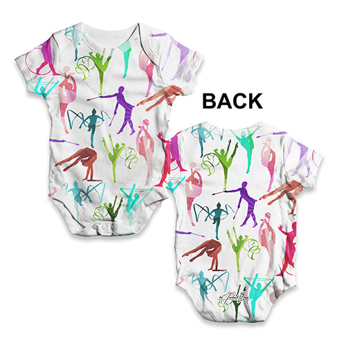 Rhythmic Gymnastics Rainbow Collage Baby Unisex ALL-OVER PRINT Baby Grow Bodysuit