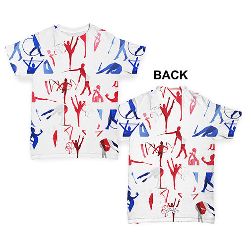 GB Rhythmic Gymnastics Collage Baby Toddler ALL-OVER PRINT Baby T-shirt