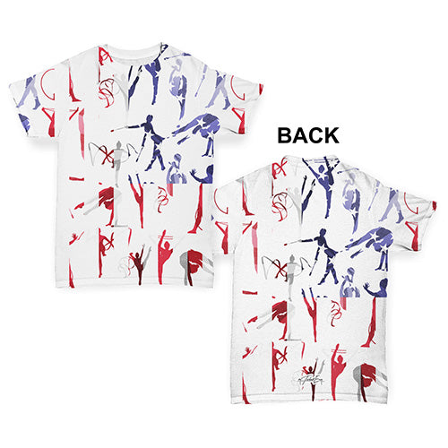 USA Rhythmic Gymnastics Collage Baby Toddler ALL-OVER PRINT Baby T-shirt