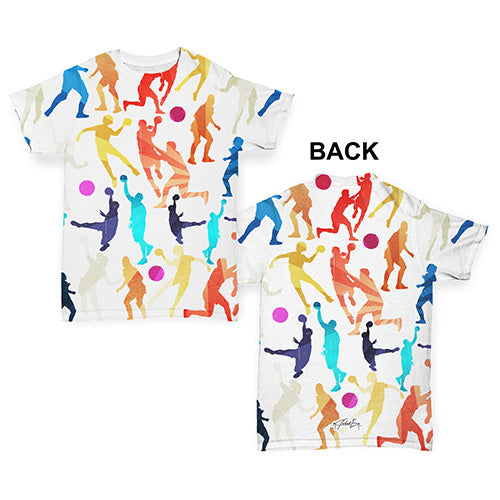 Handball Rainbow Collage Baby Toddler ALL-OVER PRINT Baby T-shirt