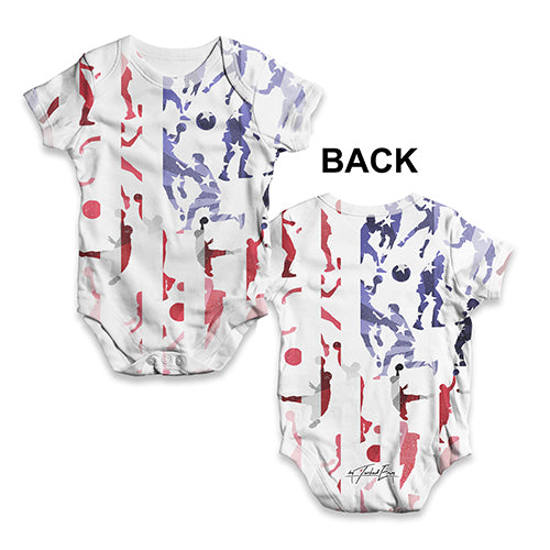 USA Handball Collage Baby Unisex ALL-OVER PRINT Baby Grow Bodysuit