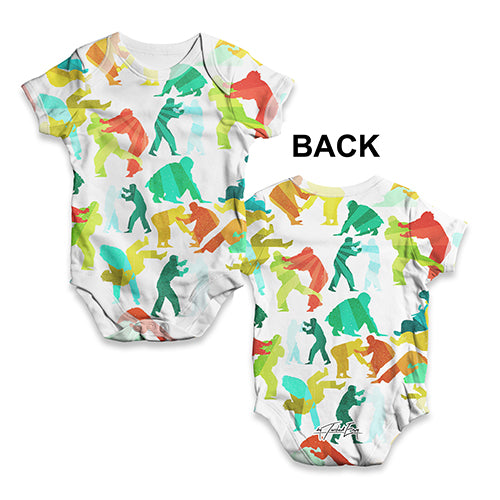 Judo Rainbow Collage Baby Unisex ALL-OVER PRINT Baby Grow Bodysuit