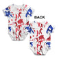 GB Judo Collage Baby Unisex ALL-OVER PRINT Baby Grow Bodysuit