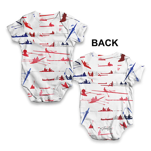 GB Rowing Collage Baby Unisex ALL-OVER PRINT Baby Grow Bodysuit