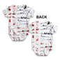 USA Rowing Collage Baby Unisex ALL-OVER PRINT Baby Grow Bodysuit