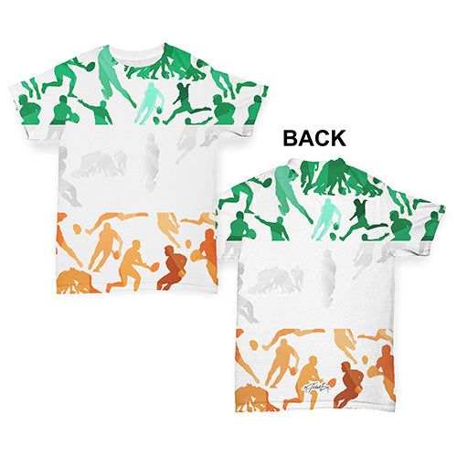 Ireland Rugby Collage Baby Toddler ALL-OVER PRINT Baby T-shirt