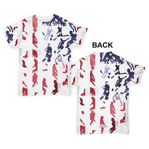 USA Rugby Collage Baby Toddler ALL-OVER PRINT Baby T-shirt