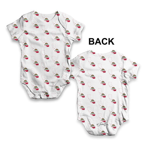 California USA States Pattern Baby Unisex ALL-OVER PRINT Baby Grow Bodysuit