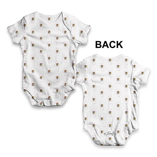 Illinois USA States Pattern Baby Unisex ALL-OVER PRINT Baby Grow Bodysuit