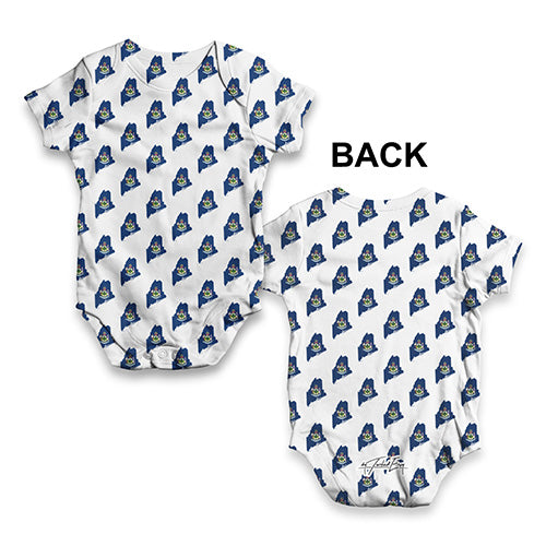 Maine USA States Pattern Baby Unisex ALL-OVER PRINT Baby Grow Bodysuit