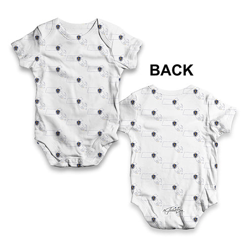 Massachusetts USA States Pattern Baby Unisex ALL-OVER PRINT Baby Grow Bodysuit