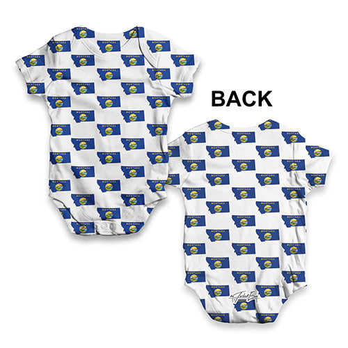 Montana USA States Pattern Baby Unisex ALL-OVER PRINT Baby Grow Bodysuit