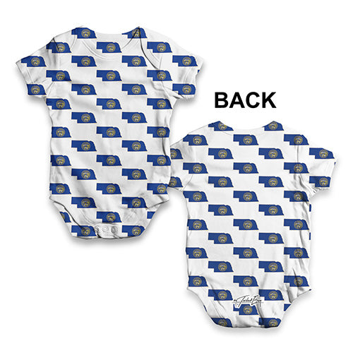 Nebraska USA States Pattern Baby Unisex ALL-OVER PRINT Baby Grow Bodysuit