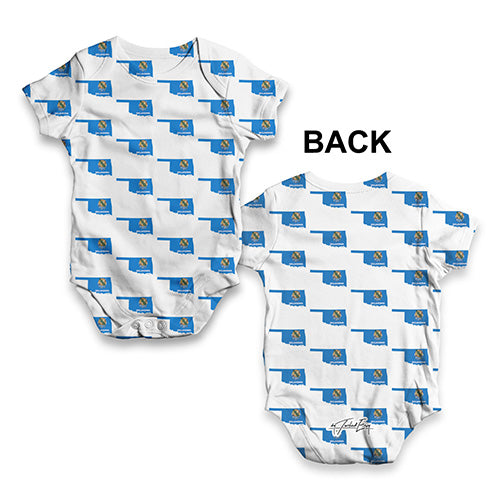 Oklahoma USA States Pattern Baby Unisex ALL-OVER PRINT Baby Grow Bodysuit