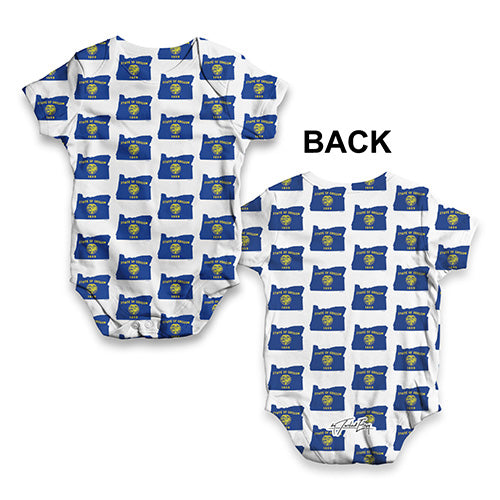 Oregon USA States Pattern Baby Unisex ALL-OVER PRINT Baby Grow Bodysuit