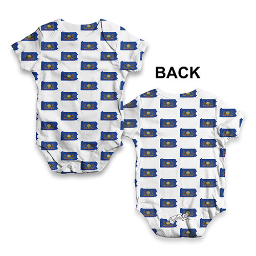 Pennsylvania USA States Pattern Baby Unisex ALL-OVER PRINT Baby Grow Bodysuit
