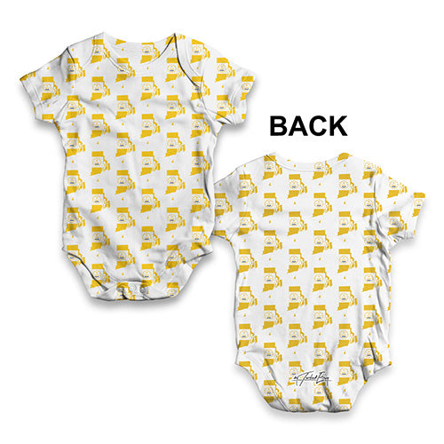 Rhode Island USA States Pattern Baby Unisex ALL-OVER PRINT Baby Grow Bodysuit