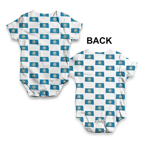 South Dakota USA States Pattern Baby Unisex ALL-OVER PRINT Baby Grow Bodysuit